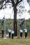 No 9 Squadron Association Stanthorpe A2 378 ceremony photo gallery - Flags are lowered for the Last Post