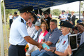 No 9 Squadron Association Stanthorpe A2 378 ceremony photo gallery - RAAF Ensign presented to Helen Vidler